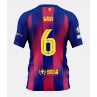 Barcelona Paez Gavi #6 Domáci futbalový dres 2025-26 Krátky Rukáv